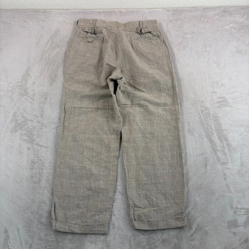 Vintage Polo Ralph Lauren Buckle Back Adjusters Pants Ramie Blend 32x29 (Tag 34)